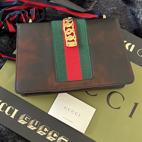 Gucci Sylvie should bag - rare design NWT - Picture 10 of 17